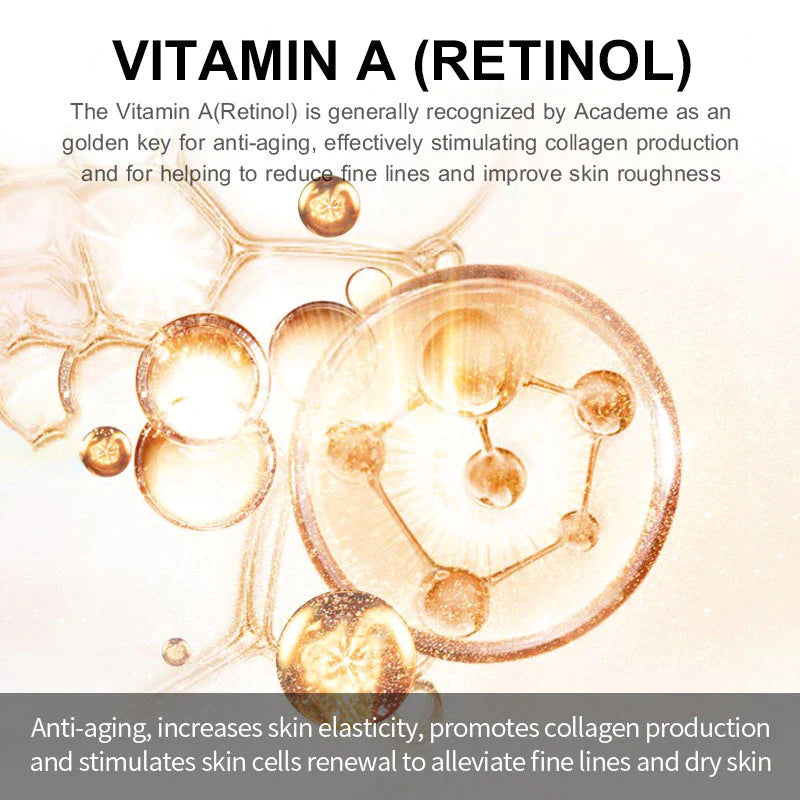 5PCS Face Firming Cream with Retinol, Anti-Aging Cream Removes Wrinkles & Fine Lines, Whitening Brightening 20G Moisturizer
