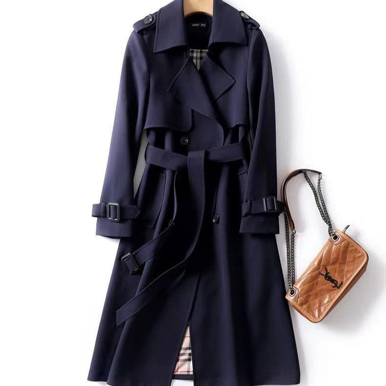 British style over the knee coat