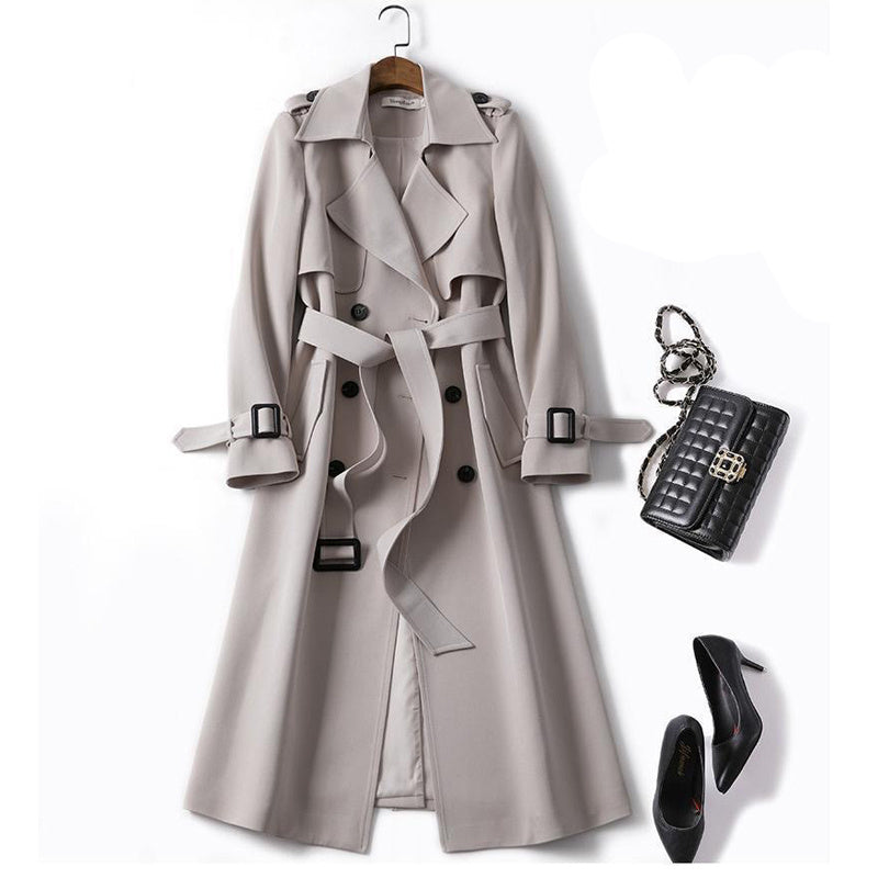 British style over the knee coat