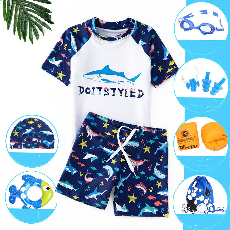 Split swimsuit for children