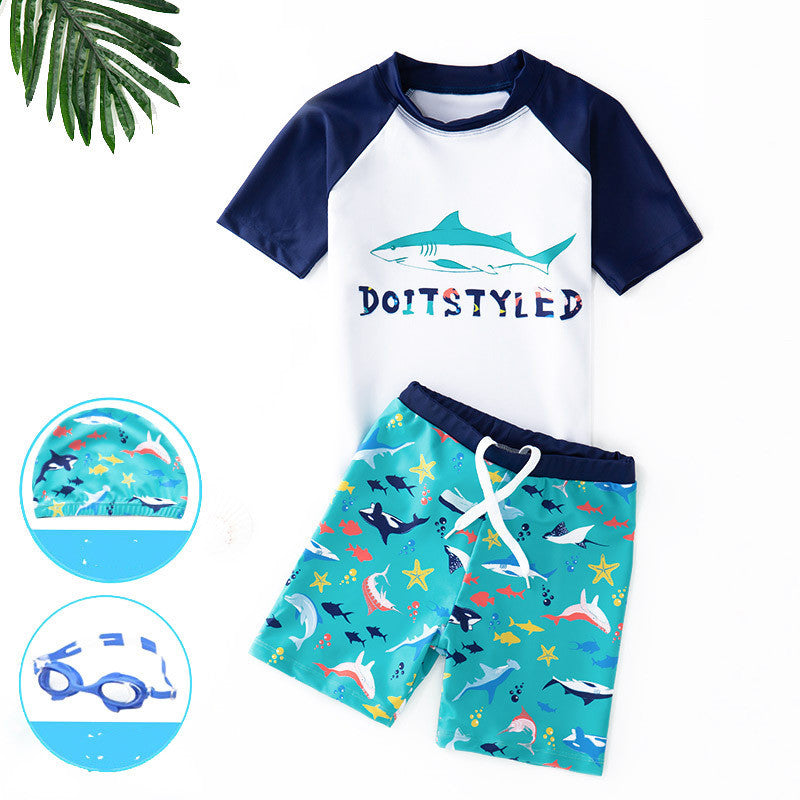 Split swimsuit for children