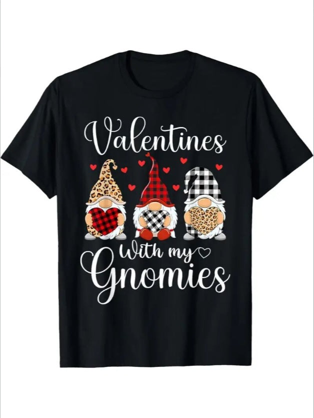 Love Valentine'S Day T-Shirt,   Couple T-Shirt, Couple Christmas, Fashion Casual T-Shirt, Short-Sleeved T-Shirt