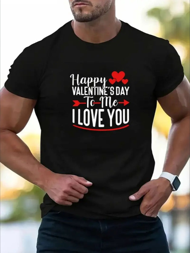 Love Valentine'S Day T-Shirt,   Couple T-Shirt, Couple Christmas, Fashion Casual T-Shirt, Short-Sleeved T-Shirt