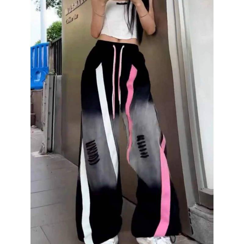 American Retro Hip-hop Fashion Straight Wide-leg Pants