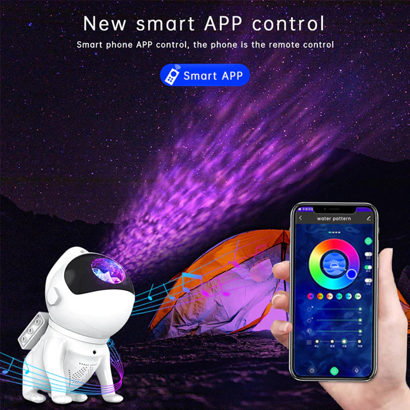 Astronaut Projector for Children, Nebula Galaxy Light for Adults or Children, Remote Control 360°Adjustable Design.