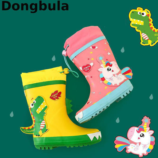 Children's Rain Boots, Girls and Boys Waterproof Non-Slip Snow Boots & Water Shoes