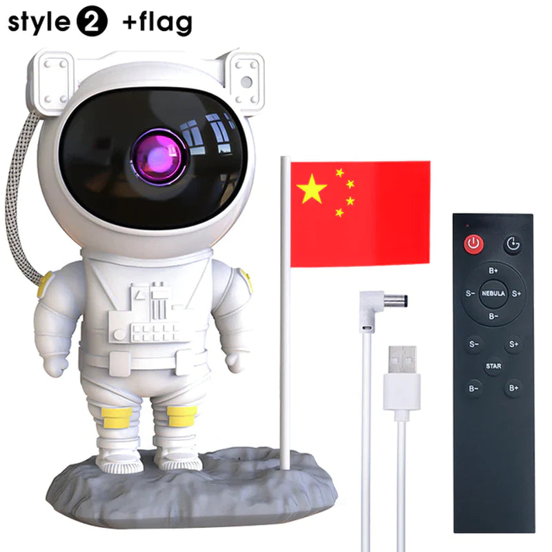 Astronaut Projector for Children, Nebula Galaxy Light for Adults or Children, Remote Control 360°Adjustable Design.