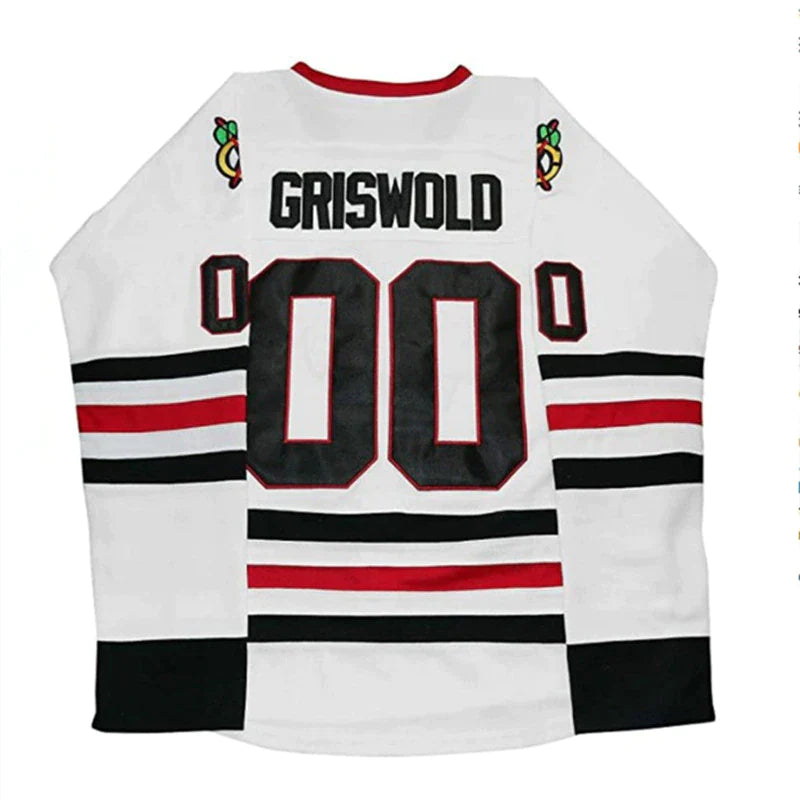 Embroidered Clark Griswold 00 Christmas Movie Hockey Jersey for Men