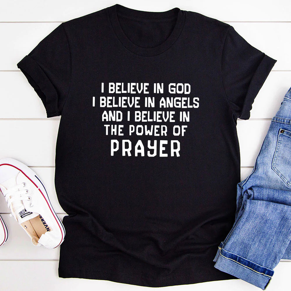 I Believe in God T-Shirt, Inspirational Clothing For the Spiritually Grounded