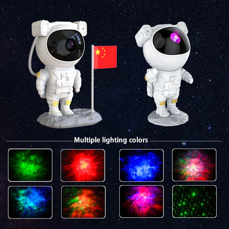 Astronaut Projector for Children, Nebula Galaxy Light for Adults or Children, Remote Control 360°Adjustable Design.