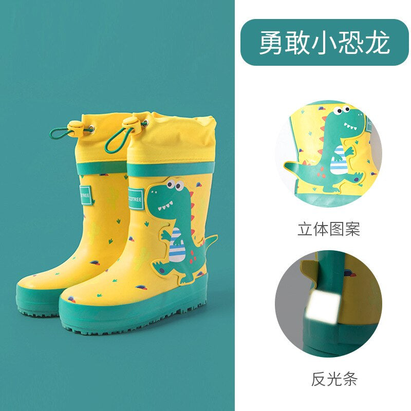 Unicorn Kids Rain Boots Boy Girl Waterproof Shoes New Cartoon Printed Fashion Children'S Rubber Boots Non-Slip Baby Water Shoes