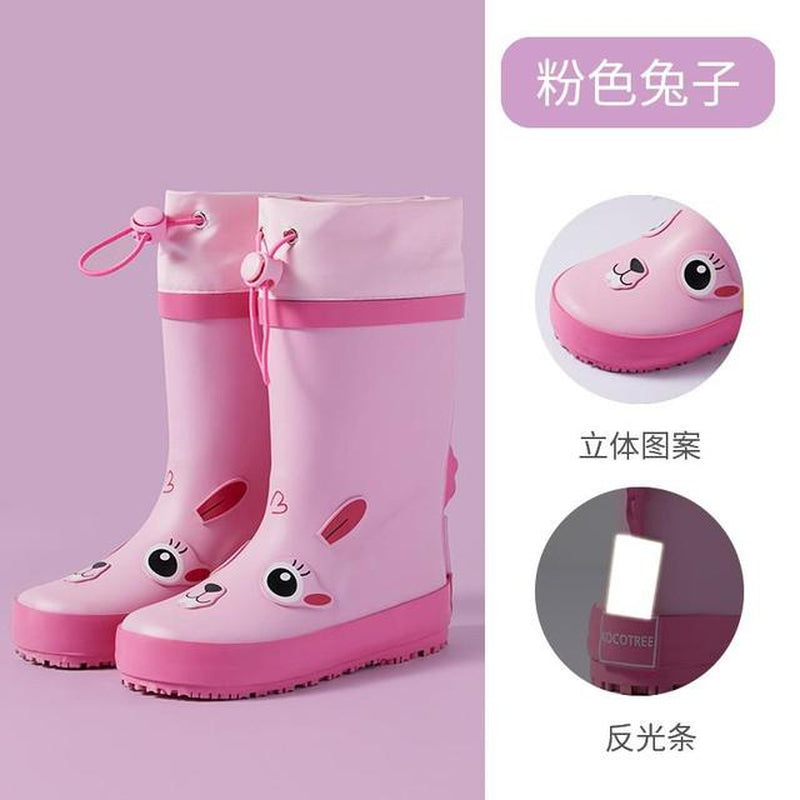 Unicorn Kids Rain Boots Boy Girl Waterproof Shoes New Cartoon Printed Fashion Children'S Rubber Boots Non-Slip Baby Water Shoes