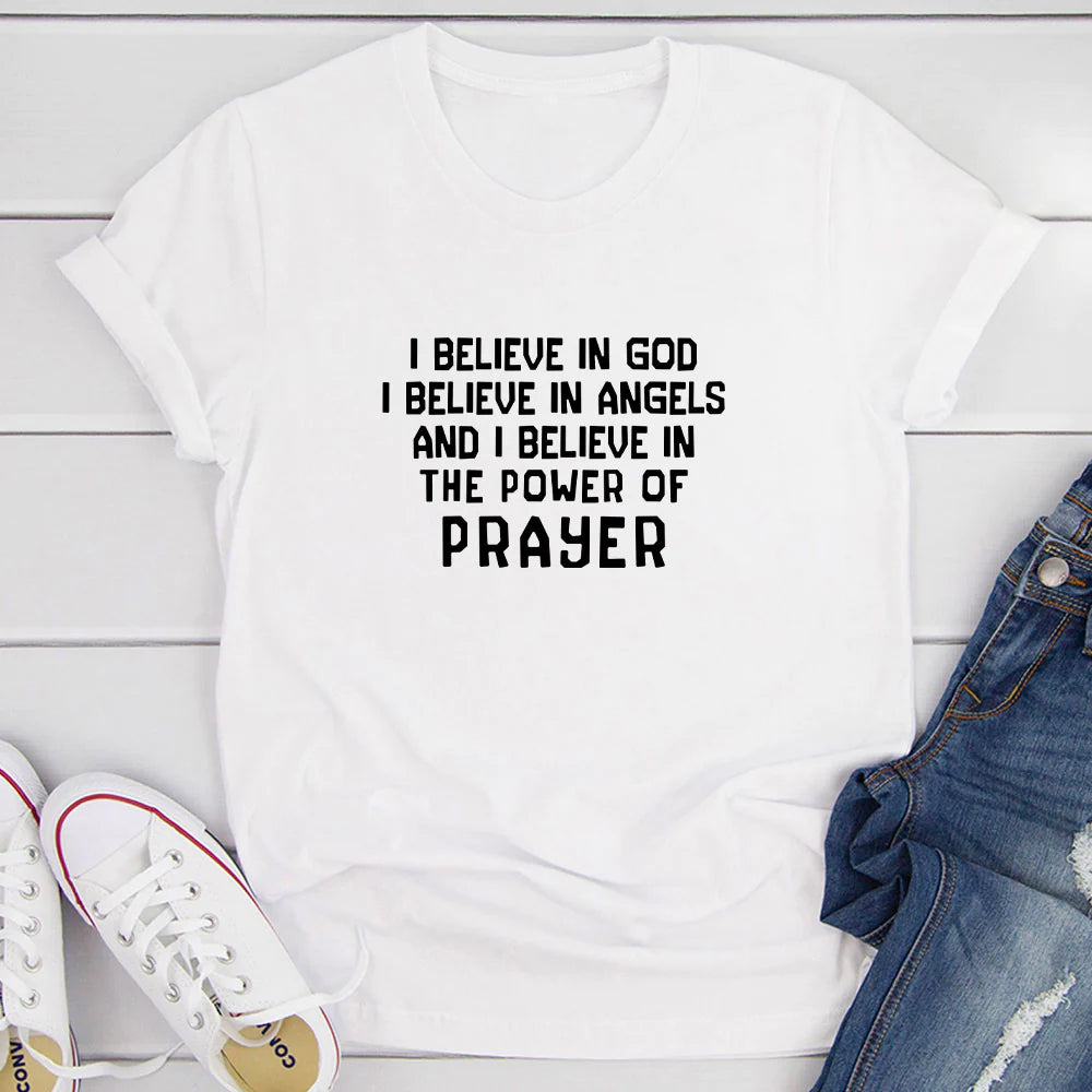 I Believe in God T-Shirt, Inspirational Clothing For the Spiritually Grounded