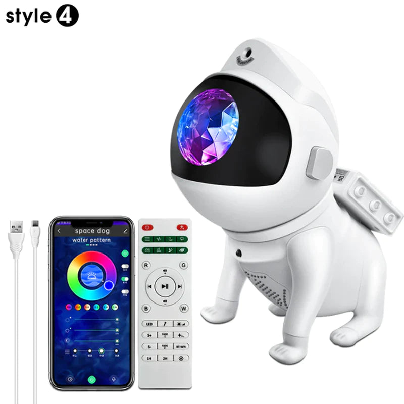 Astronaut Projector for Children, Nebula Galaxy Light for Adults or Children, Remote Control 360°Adjustable Design.