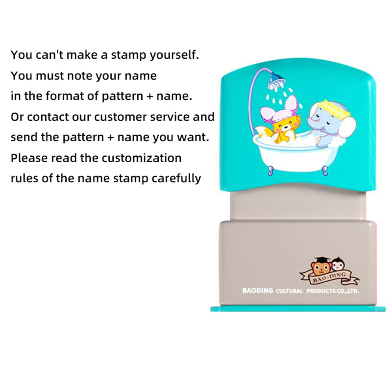 Personalized Name Stamp For Student, Waterproof Non-Fading Stamp With Children's Clothing Name Seal, Personalize Children Clothing